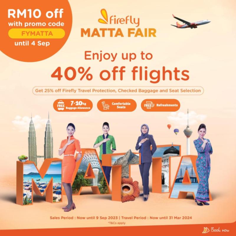Firefly Airlines MATTA Fair 40% OFF Flights 1 promo-
