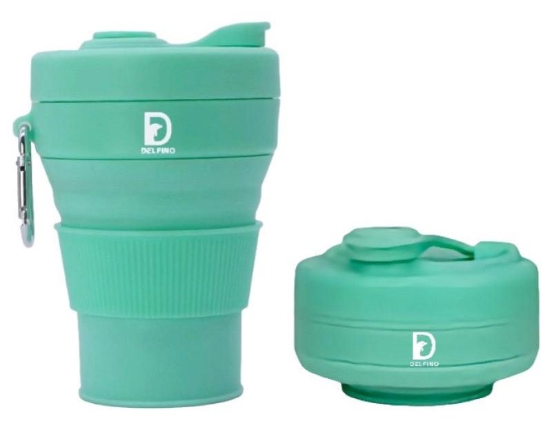 Top 8 Best Reusable Coffee Cups in Malaysia 2025 9 Delfino Silicone Collapsible Coffee Cup e1696303676728