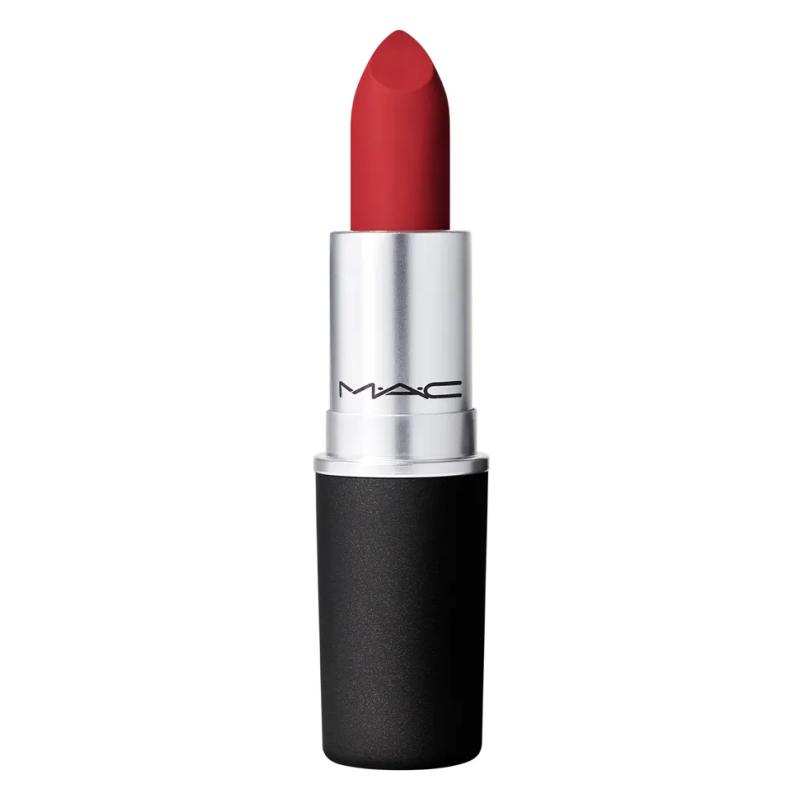 10 Lipstik Merah Terbaik di Malaysia 2025 7 MAC-COSMETICS-Powder-Kiss-Lipstick