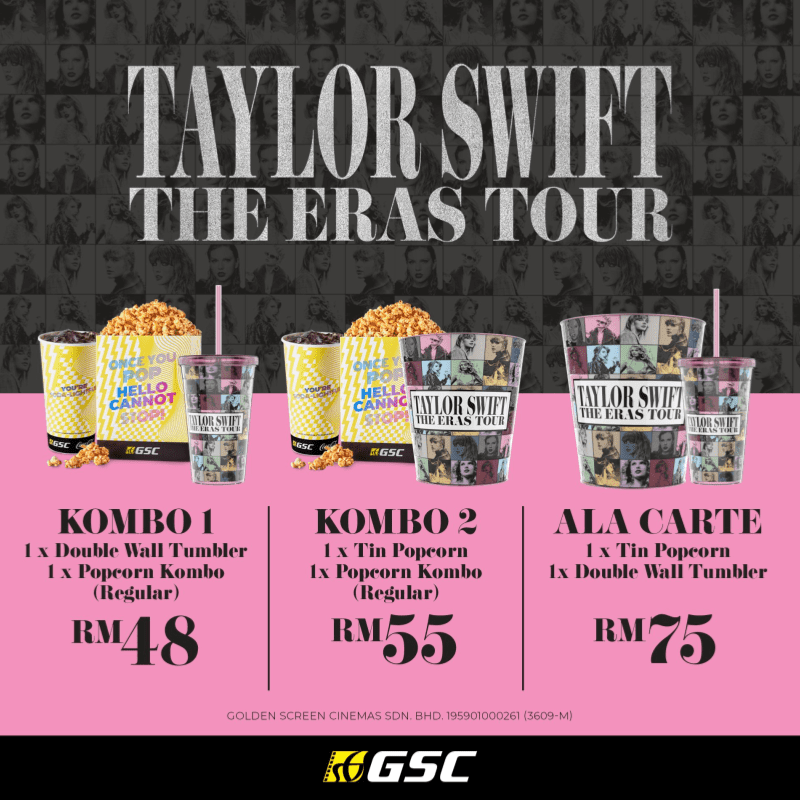Get Taylor Swift's The Eras Tour Merchandise at GSC 1 promo 1 3