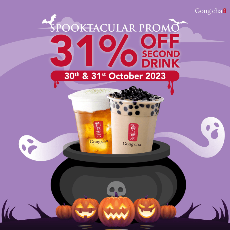 Gong Cha 31% OFF 2nd Drink Halloween Promo 1 promo 1 4