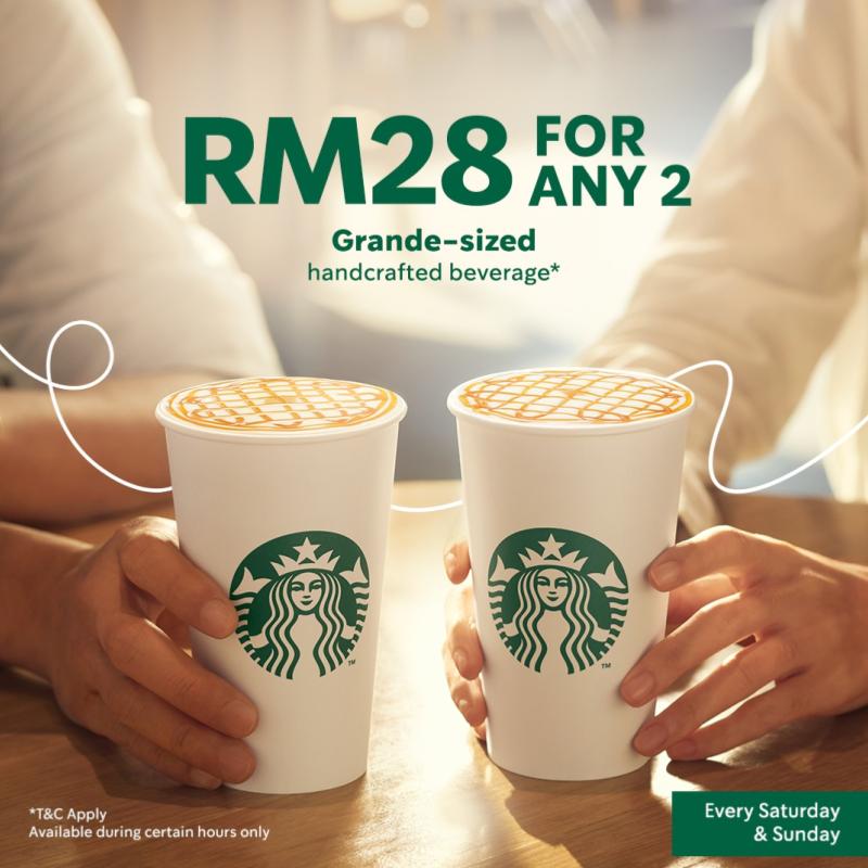 Starbucks RM28 for Any 2 Grande-Sized Beverage 1 promo 2 2