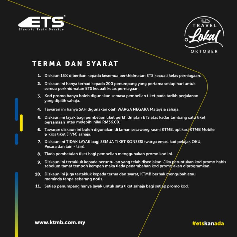 ETS Local Travel October Campaign 15% OFF 2 promo 2 3