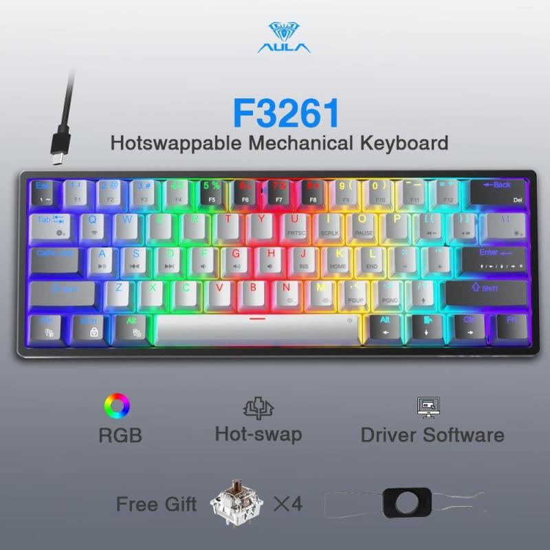 10 Mechanical Keyboard Terbaik Bajet Bawah RM100 di Malaysia 2025 2 AULA F3261 Mechanical Keyboard