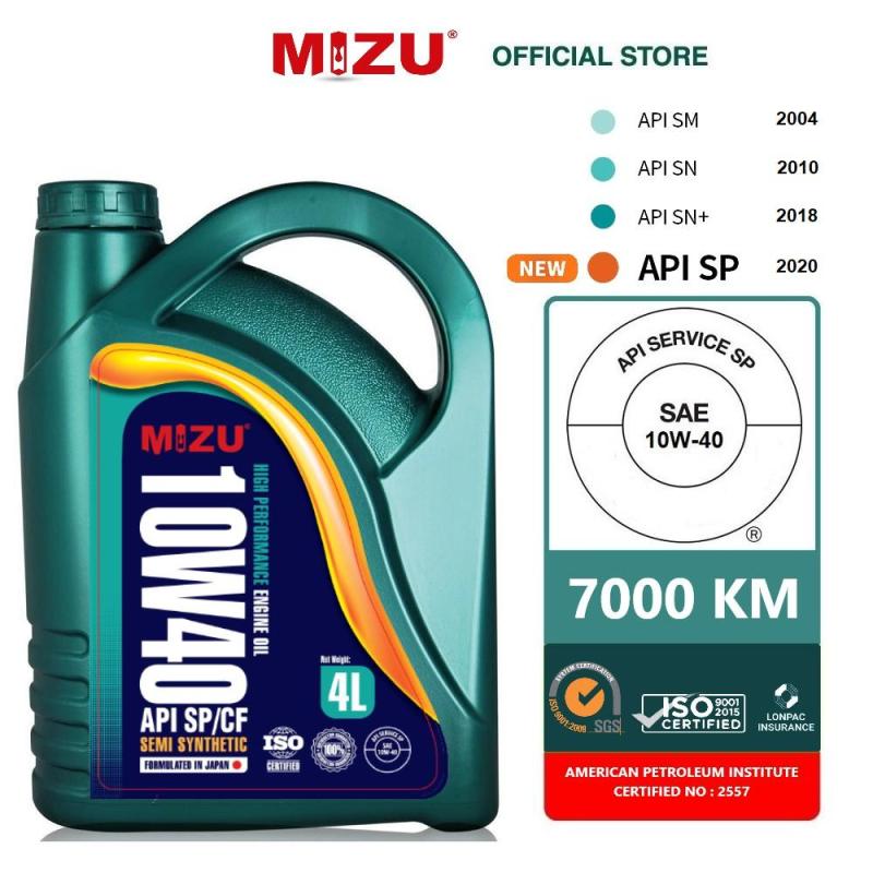 8 Minyak Enjin Terbaik untuk Myvi di Malaysia 2025 4 MIZU 10W40 Semi Synthetic Engine Oil