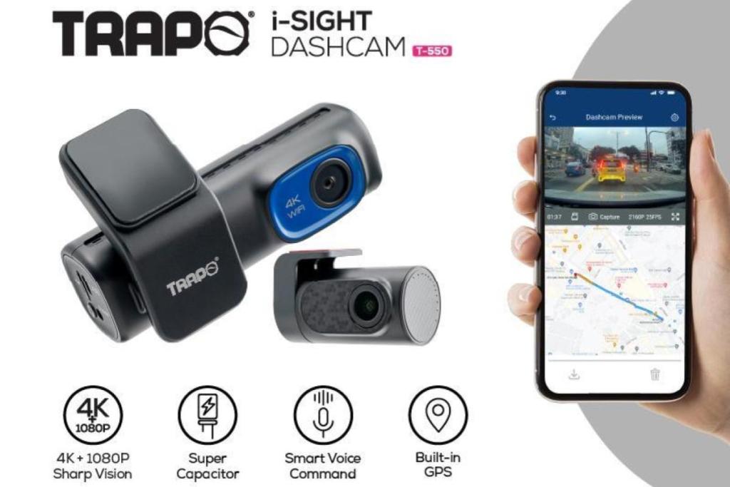 Top 16 Best Dash Cams In Malaysia 2025 3 Trapo i SIGHT Dashcam T 550