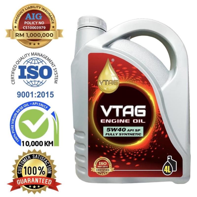 8 Minyak Enjin Terbaik untuk Myvi di Malaysia 2025 9 VTAG Synthetic SP 5W40 Engine Oil