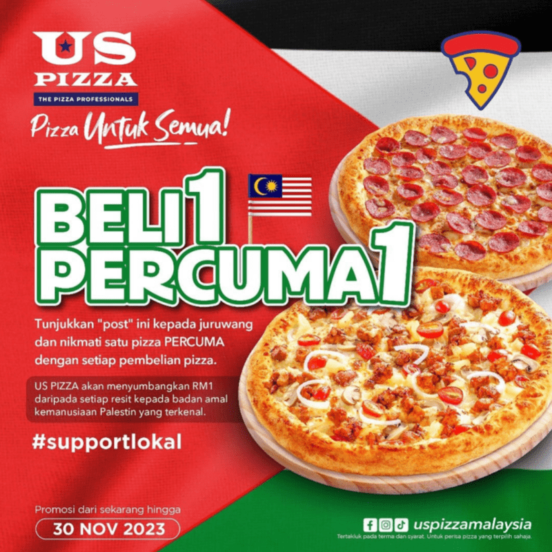 US Pizza Buy 1 Free 1 Promo 1 promo 1 1