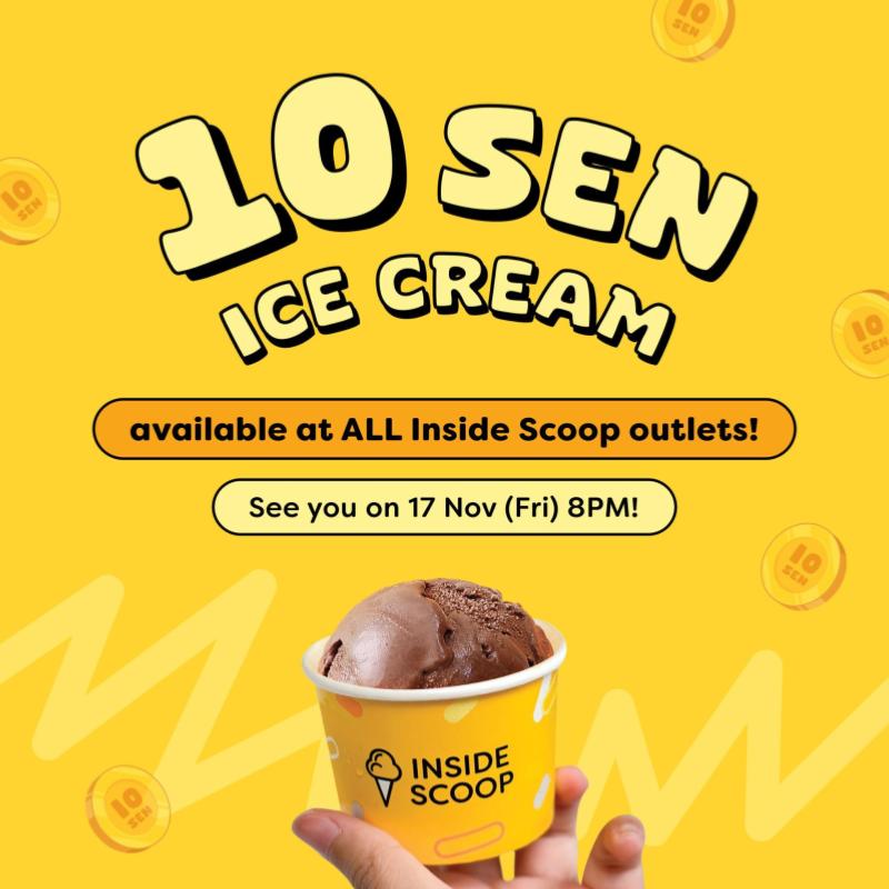 Inside Scoop 10 Sen Ice Cream Promotion for All Outlets! 1 promo 13