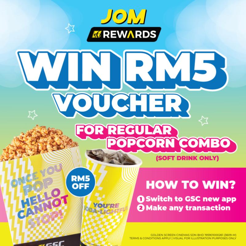 GSC Win RM5 Voucher For Regular Popcorn Combo 1 promo 22
