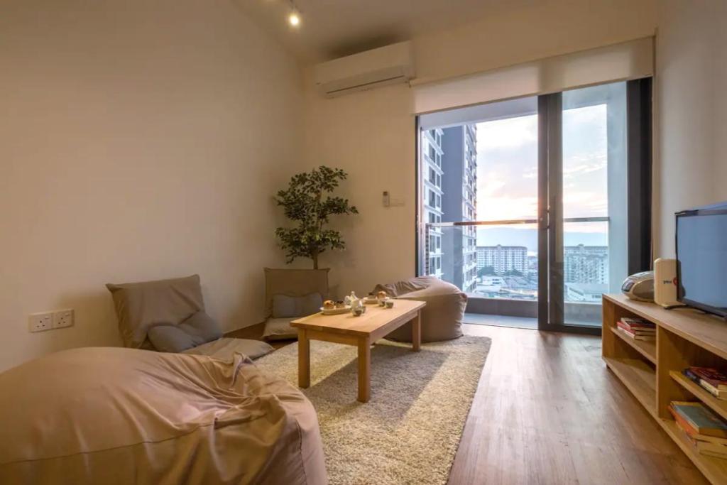 Top 10 Best Airbnbs in Penang 2025 9 Delightful-Japandi-Retreat-living-room