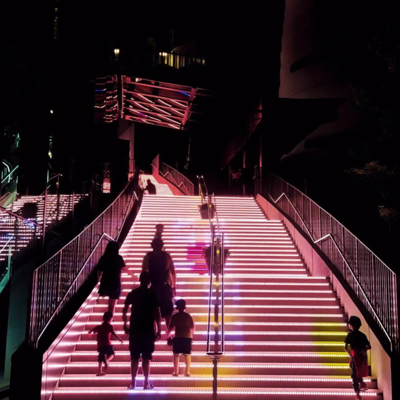 Top 10 Best Photoshoot Locations for Graduation in KL & Selangor 2025 14 Lalaport-lit-up-staircase