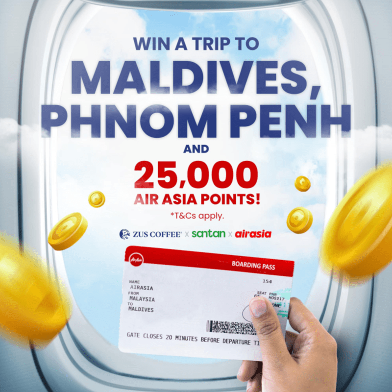 Win a Trip to Maldives With ZUS Coffee! 1 promo