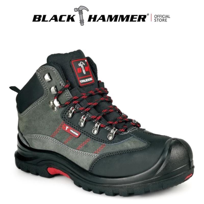 Top 10 Best Safety Shoes in Malaysia 2025 2 Black-Hammer-Men-Mid-Cut-with-Shoelaces-Safety-Shoe