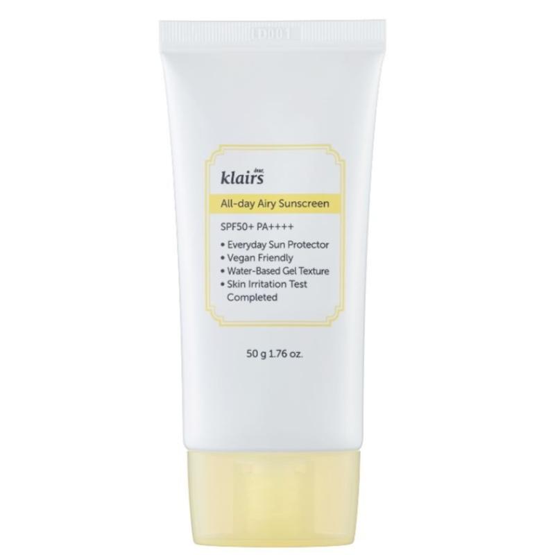 Top 10 Best Korean Sunscreens in Malaysia 2026 6 Dear Klairs All Day Airy Sunscreen