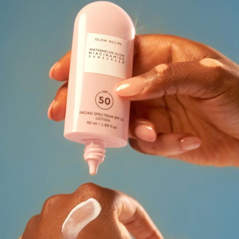 Top 10 Best Korean Sunscreens in Malaysia 2026 11 Glow Recipe Watermelon Glow Niacinamide Sunscreen SPF50