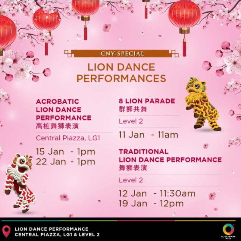 Top 7 Best Lion Dance Performance Schedules in Klang Valley 2025 13 KL Gateway Mall 1 1