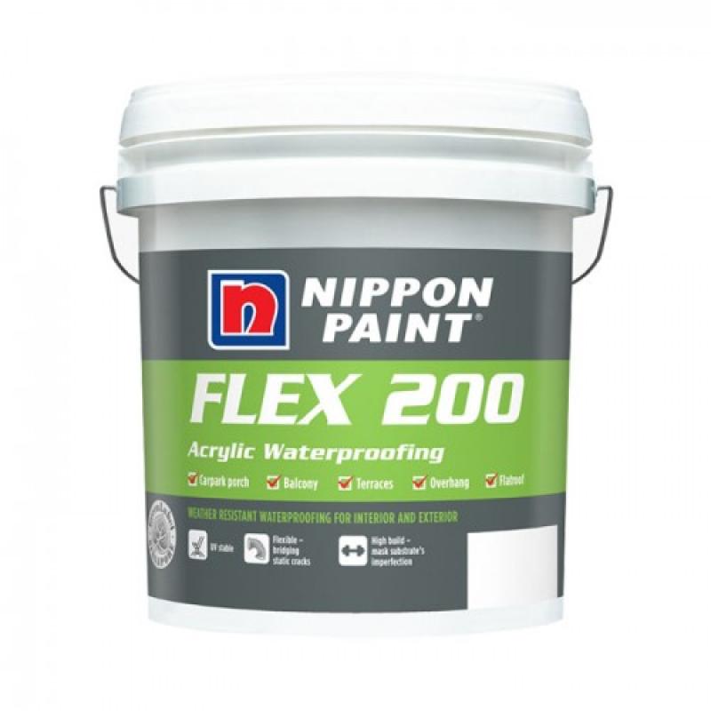 Top 10 Best Paint Brands in Malaysia 2025 5 NIPPON-Paint-FLEX-200-Acrylic-Waterproofing