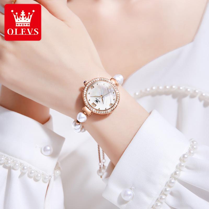 20 Hadiah Valentine Terbaik Untuk Kekasih Wanita Di Malaysia 2025 16 Olev Pearl Bracelet Elegant Wrist Watch