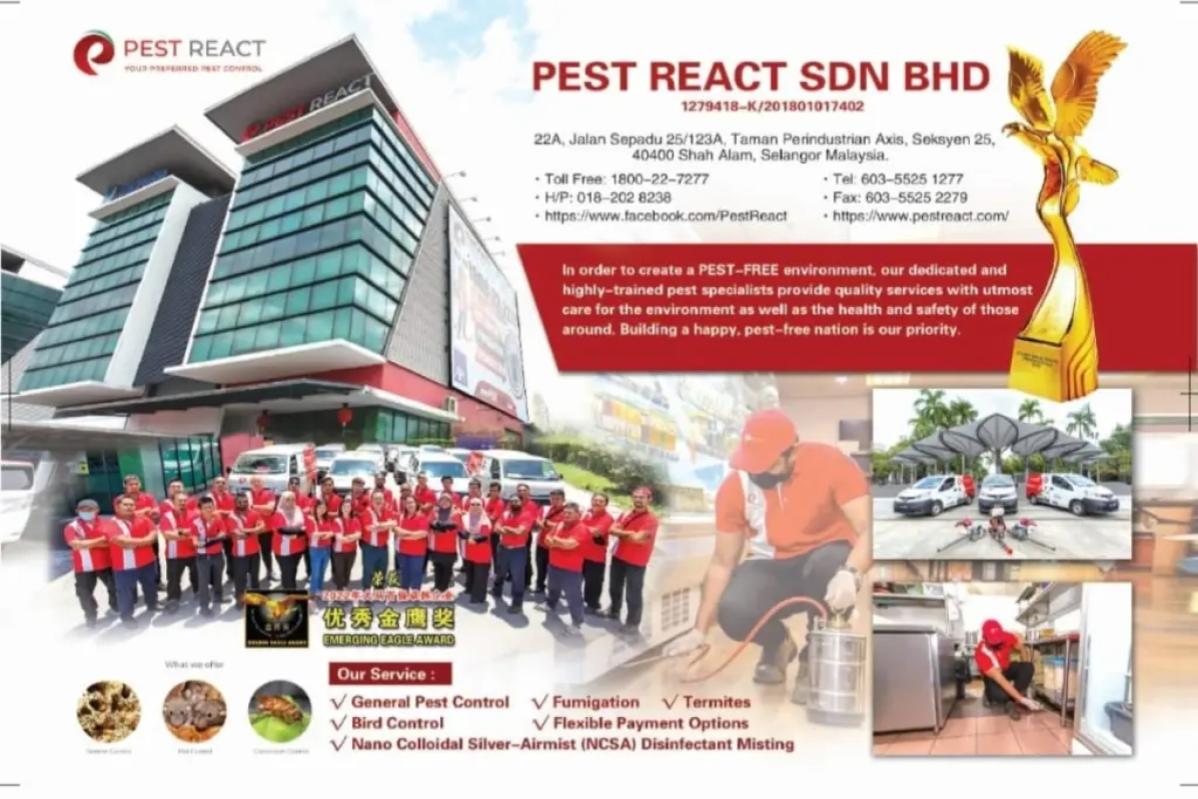 Top 10 Best Pest Control Services for Homes & Offices in Malaysia 2025 3 Pest React banner