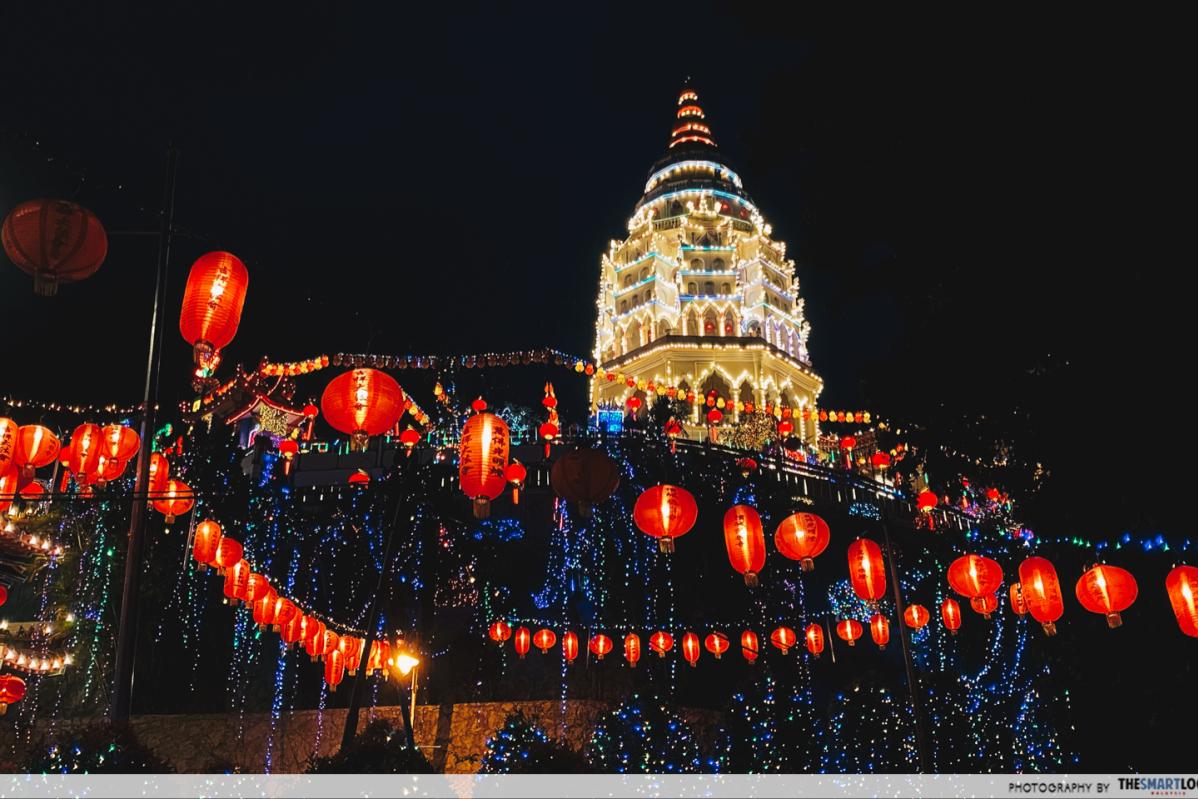 Top 10 Best Places To Visit in Malaysia During Chinese New Year 2025 3 lanterns-decorated-Kek-Lok-Si