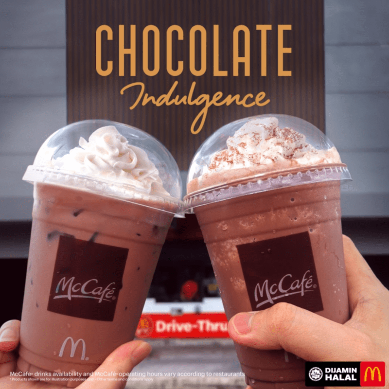 McDonald's 2x Iced Chocolate with Hershey for RM20 2 promo 1