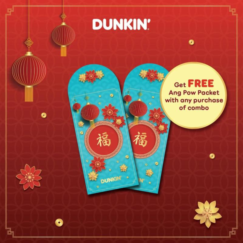 Dunkin' Chinese New Year Donuts & FREE Ang Pow 5 promo 8 1