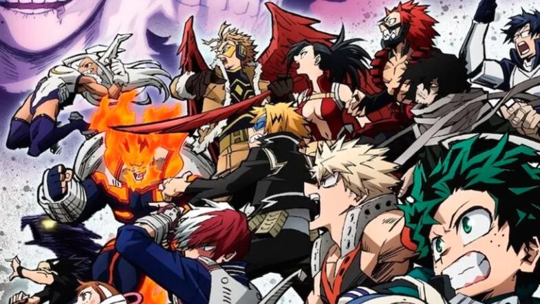 20 Siri Anime Terbaik Yang Baru Dikeluarkan 2024 4 Cast of My Hero Academia