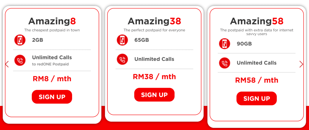 Top 8 Cheap Postpaid Plans for Students in Malaysia 2025 3 redONE Amazing Postpaid Package