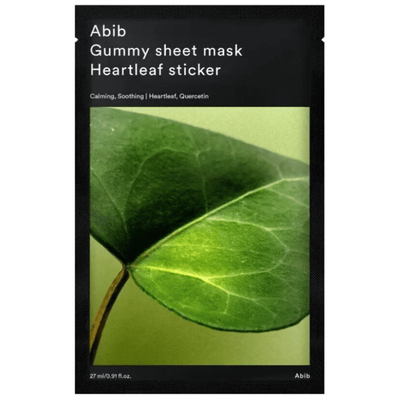 Top 16 Best Korean Face Masks for Oily Skin in Malaysia 2025 4 Abib Gummy sheet mask Heartleaf sticker