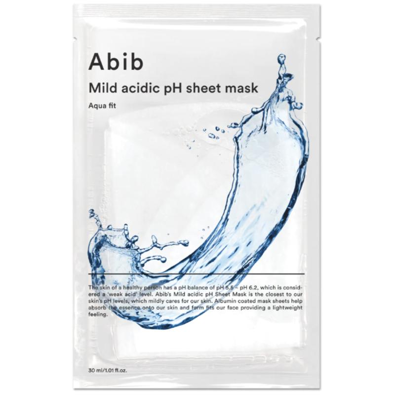 16 Korean Face Mask Terbaik Untuk Kulit Sensitif di Malaysia 2025 6 Abib Mild acidic pH sheet mask (Aqua fit)