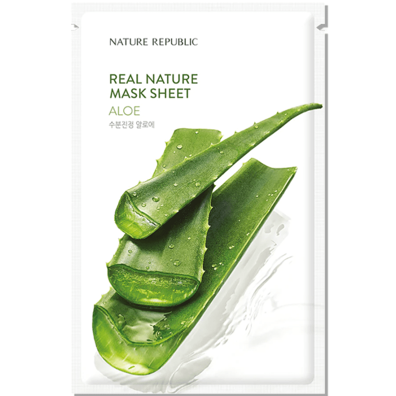 Top 18 Best Korean Face Masks in Malaysia 2026 6 Nature Republic Real Nature Mask Sheet (Aloe)