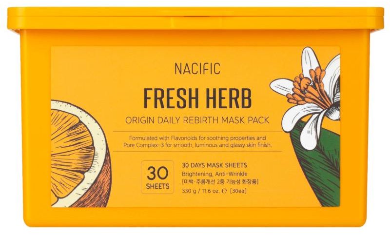 Top 16 Best Korean Face Masks for Oily Skin in Malaysia 2025 12 NACIFIC Fresh Herb Origin Daily Rebirth Mask Pack