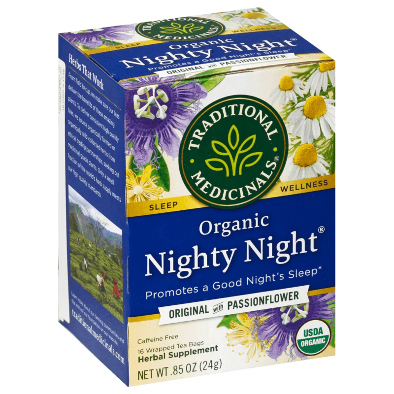 9 Teh Terbaik Untuk Insomnia di Malaysia 2025 8 Traditional Medicinals offers Organic Nighty Night Extra™ Original with Passionflower