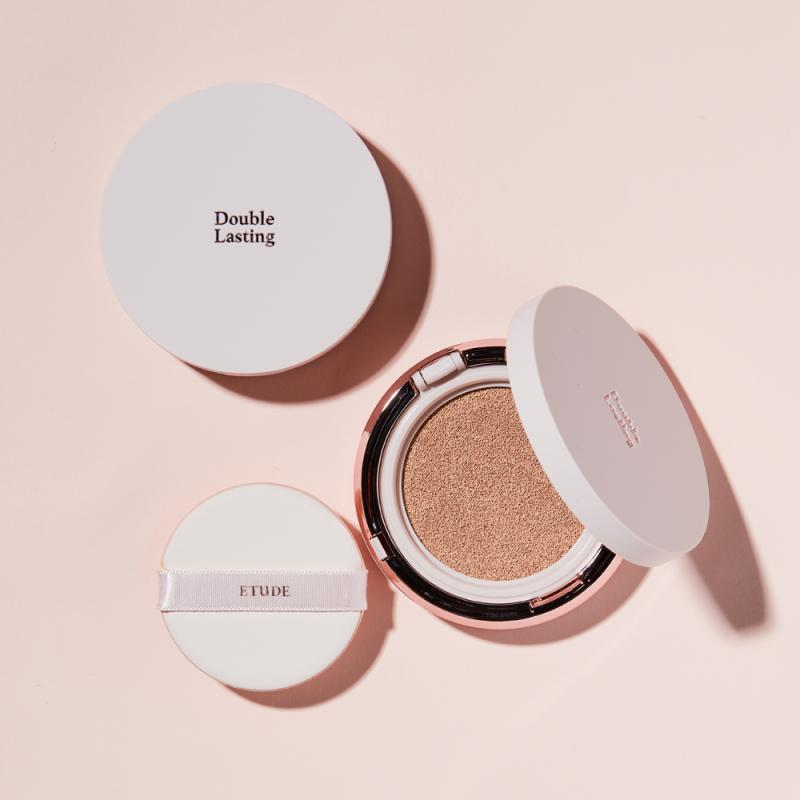 8 Cushion Foundation Terbaik di Malaysia 2025 5 Etude House Double Lasting Cushion Glow