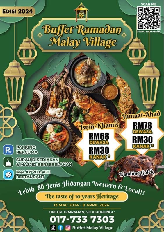 20 Bufet Ramadan Terbaik di Johor Bahru 2024 30 Malay Village Restaurant e1710483508749