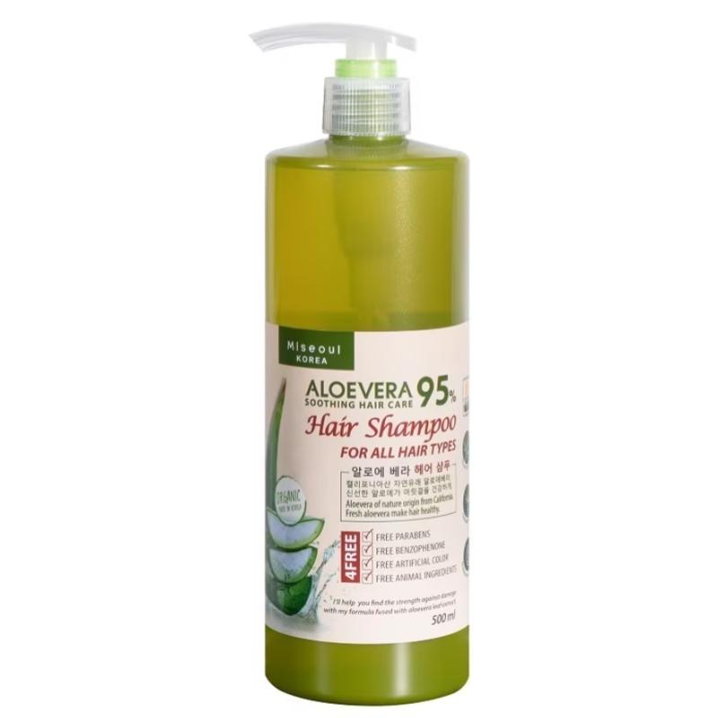 Top 10 Best Organic Shampoos in Malaysia 2025 5 Miseoul-Aloe-Vera-Hair-Shampoo