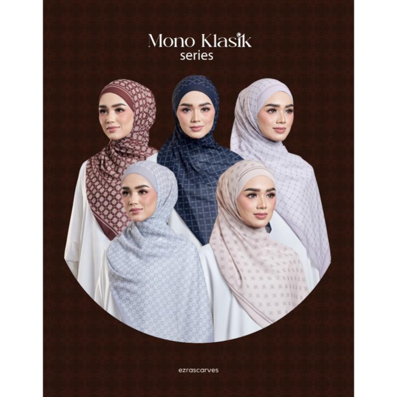 8 Selendang Raya Terbaik di Malaysia 2024 3 MonoKlasik Series Shawl Chiffon