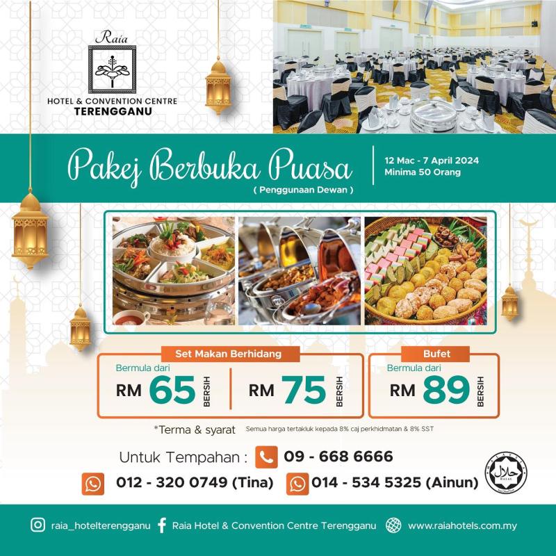 Top 10 Best Buffet Ramadan in Kuala Terengganu 2024 6 Raia Hotel Convention Centre