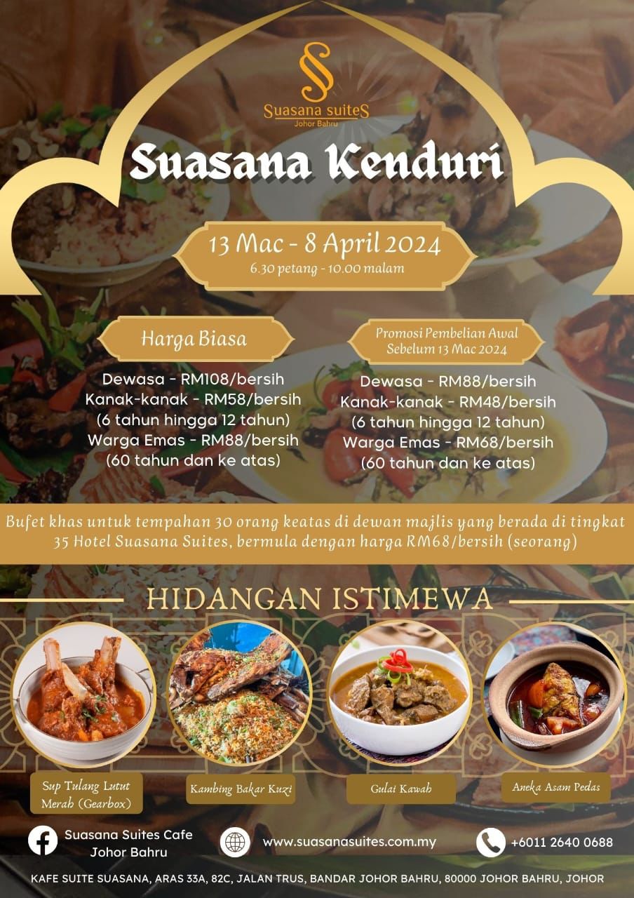 20 Bufet Ramadan Terbaik di Johor Bahru 2024 2 Suasana Suites Hotel Johor Bahru