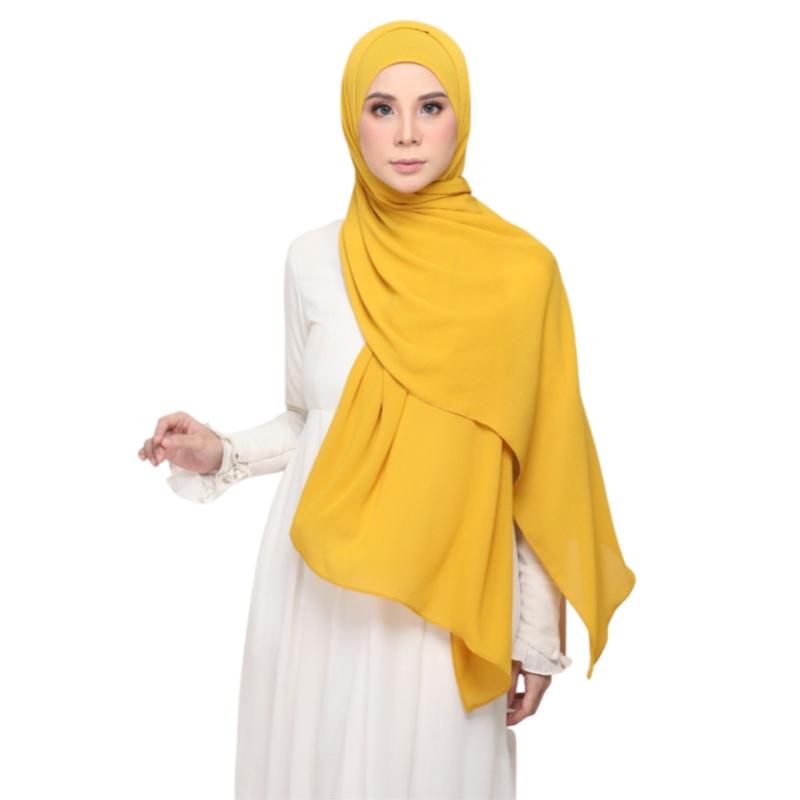 8 Selendang Raya Terbaik di Malaysia 2024 6 Syuhada Blossom Pleated Shawl