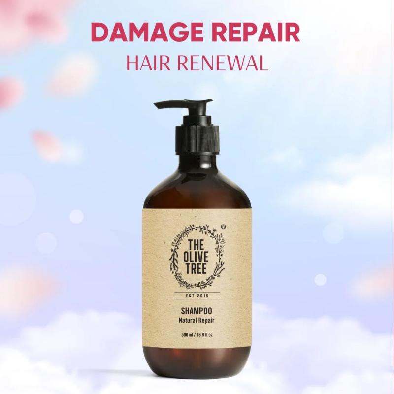 Top 10 Best Organic Shampoos in Malaysia 2025 11 The-Olive-Tree-Natural-Repair-Shampoo