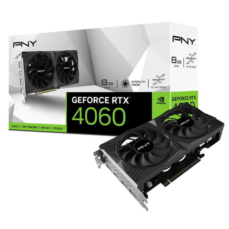 Top 8 Best Budget Graphic Cards Under RM1500 in Malaysia 2025 9 PNY GeForce RTX™ 4060 8GB VERTO™ Dual Fan DLSS 3