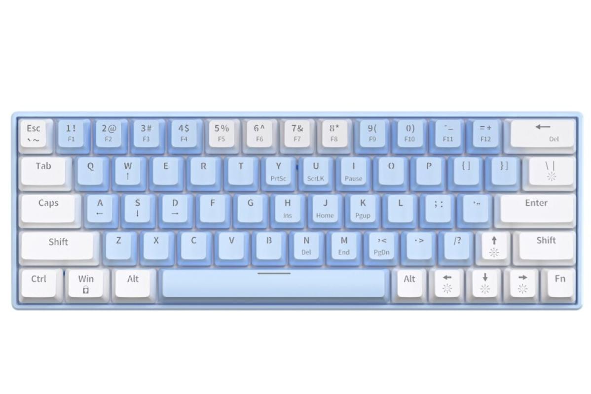 10 Mechanical Keyboard Terbaik Bajet Bawah RM100 di Malaysia 2025 10 Zifriend T62 Gaming Mechanical Keyboard