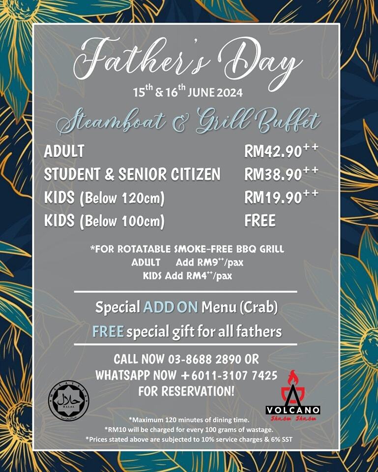 Don’t Miss Out These 20 Father's Day Promotions in Malaysia 2024 8 Volcano Shabu Shabu Cyberjaya