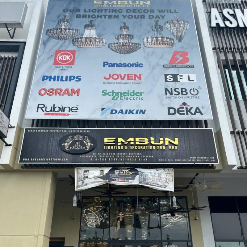 Top 10 Best Lighting Consultants in KL & Selangor 2025 4 Embun Lighting Decoration Sdn Bhd