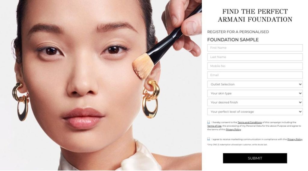 Top 21 Best Free Skincare & Perfume Samples To Redeem in Malaysia 2025 27 Armani Beauty 1 e1728448365469