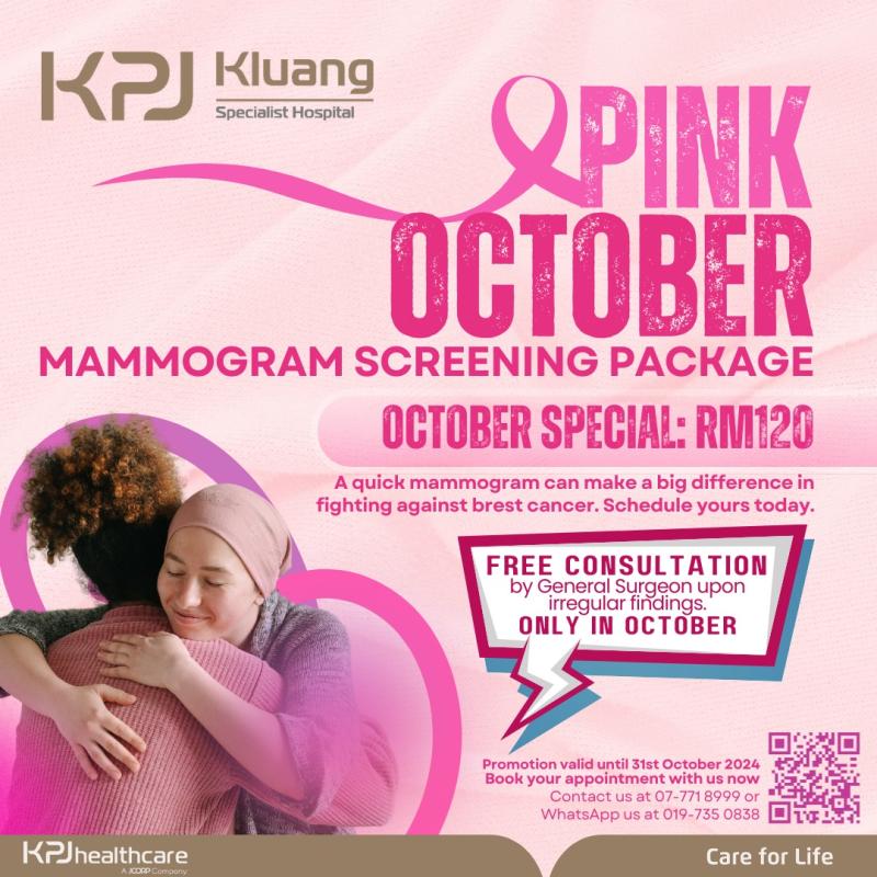 Top 10 Best Women’s Health Screening Packages in Johor 2025 9 KPJ Kluang Specialist Hospital 1