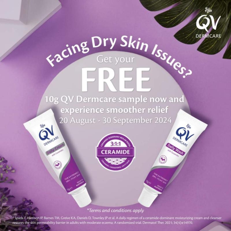 Top 21 Best Free Skincare & Perfume Samples To Redeem in Malaysia 2025 25 QV Dermcare 1