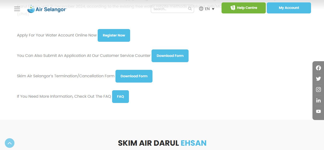 How To Apply For Free Water Initiative By Air Selangor | News 4 Click on ‘Register Now